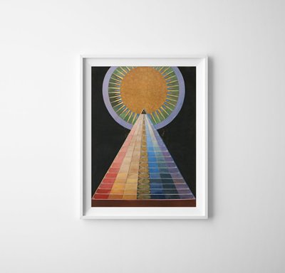 Canvas poster Altarpiece Hilma Klint