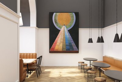 Canvas poster Altarpiece Hilma Klint