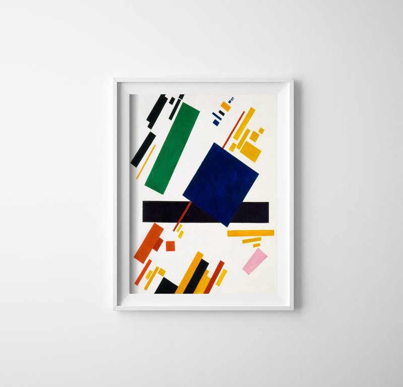 Vintage poster Suprematism Composition Kazimir Malevich
