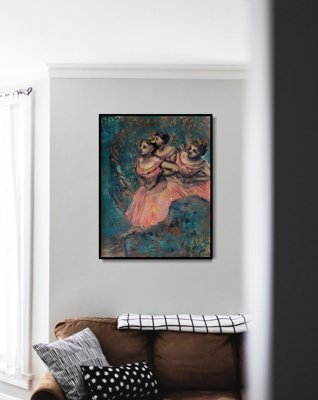 Vintage poster art Three Dancers Edgar Degas