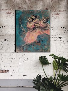 Vintage poster art Three Dancers Edgar Degas