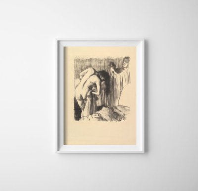 Wall art After The Bath Edgar Degas