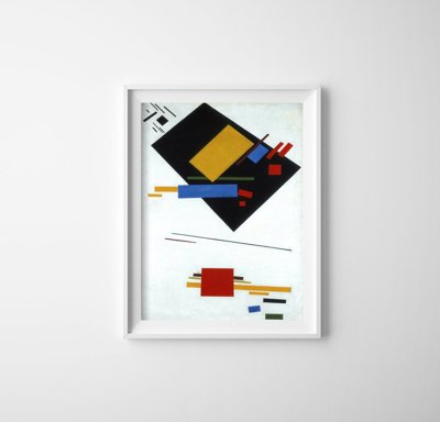 Vintage poster Suprematism Kazimir Malevich