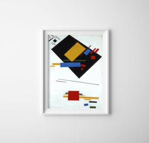 Vintage poster Suprematism Kazimir Malevich