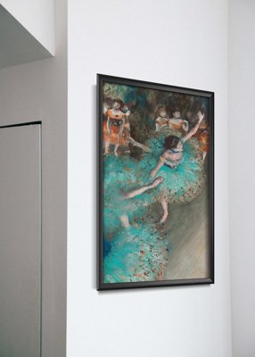 Vintage poster art The Green Dancer Edgar Degas