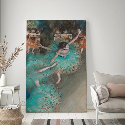 Vintage poster art The Green Dancer Edgar Degas