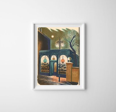 Canvas poster Eric Ravilious Pharmaceutical Chemist High Street