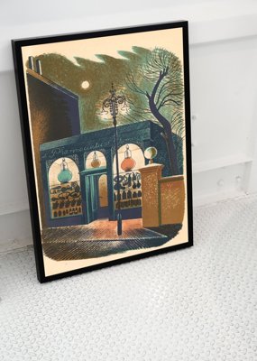 Canvas poster Eric Ravilious Pharmaceutical Chemist High Street