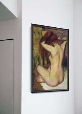 Vintage poster Degas Woman Combing Her Hair