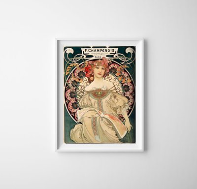 Wall art Alphonse Mucha Poster Réverie