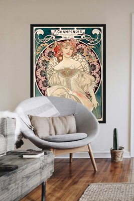 Wall art Alphonse Mucha Poster Réverie