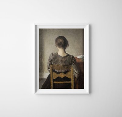 Vintage poster Wilhelm Hammershoi Rest