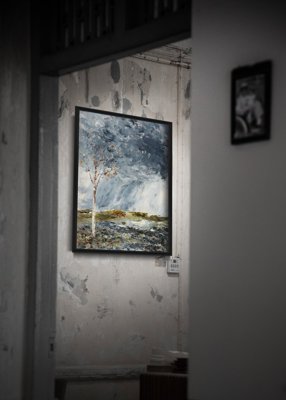 Vintage poster August Strindberg Björken The Birch Tree I