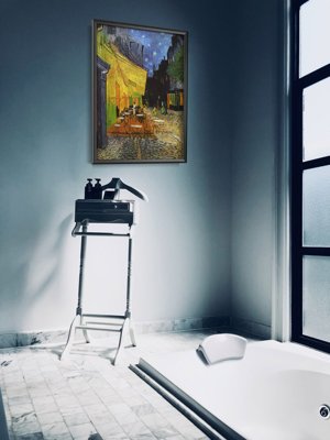 Vintage poster Cafe Terrace at Night Vincent Van Gogh