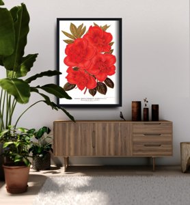 Canvas poster Flower Print 1957 Rhododendron Floral