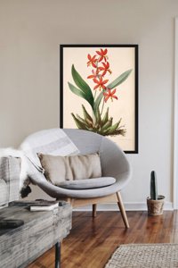 Wall art Flower Print Epidendrum Vitellinum