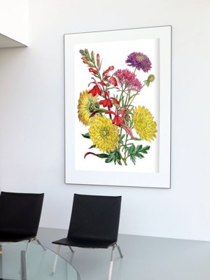 Poster Fall Flower Print