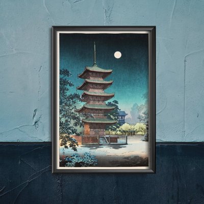 Canvas poster Asakusa Kinryusan by Tsuchiya Koitsu
