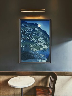 Poster Pine Trees at Yudanaka Hot Spring by Kasamatsu Shiro