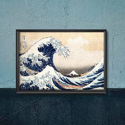 Vintage poster The Great Wave at Kanagawa Katsushika Hokusai Ukiyo-e