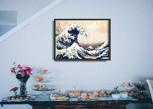 Vintage poster The Great Wave at Kanagawa Katsushika Hokusai Ukiyo-e