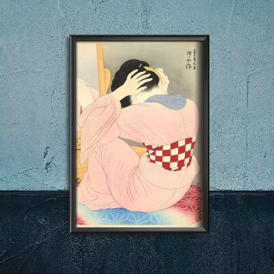Wall art Woman Wearing an Under Sash Ito Shinsui Ukiyo-e