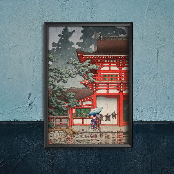 Poster The Kasuga Shrine in Nara Kawase Hasui Ukiyo-e