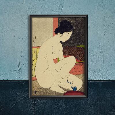 Canvas poster Woman At Her Bath Hashiguchi Goyo Ukiyo-e
