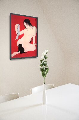 Poster Woman With Kitten Takahashi Hiroaki Ukiyo-e