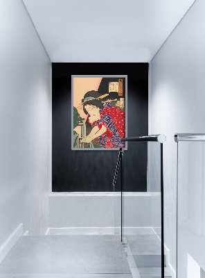 Vintage poster Looking Chilly Tsukioka Yoshitoshi Ukiyo-e