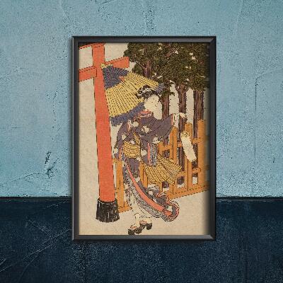 Wall art Suzuki Harunobu Woman Visiting the Shrine in the Night Suzuki Harunobu