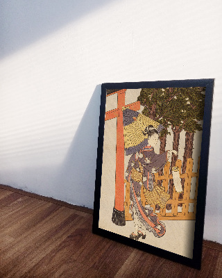 Wall art Suzuki Harunobu Woman Visiting the Shrine in the Night Suzuki Harunobu