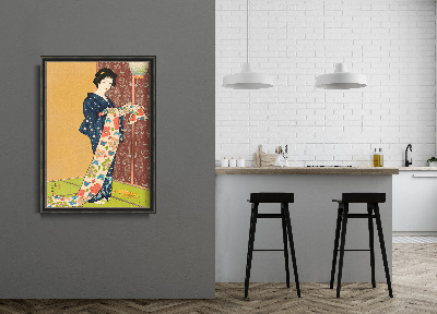 Vintage poster Girl In Summer Costume Hashiguchi Goyo Ukiyo-e