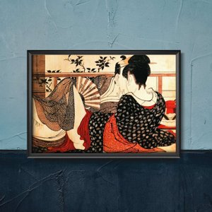 Wall art Utamakura Poem of the Pillow Kitagawa Utamaro