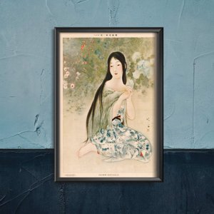 Poster Kaburagi Kiyokata The Time When Ajisai Bloom