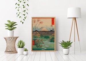 Poster Otsuki Plain in Kai Province Hiroshige Ukiyo-e