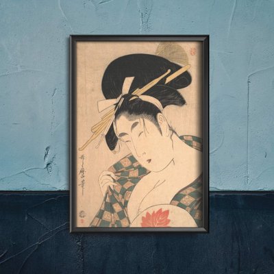 Poster A Courtesan Kitagawa Utamaro Ukiyo