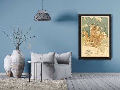 Poster Old Map of Sydney Australia
