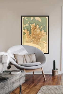 Poster Old Map of Sydney Australia