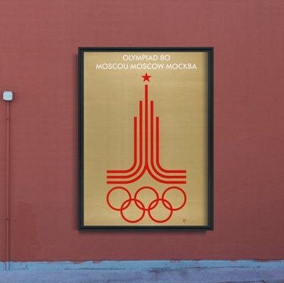 Canvas poster Poster For The Moscow Olympic Games