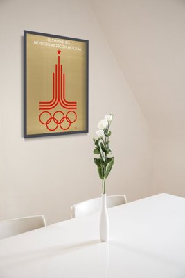 Canvas poster Poster For The Moscow Olympic Games