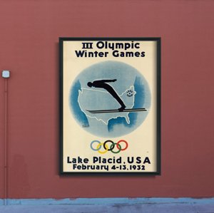 Wall art Olympic Winter Games Lake Placid