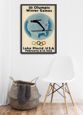 Wall art Olympic Winter Games Lake Placid