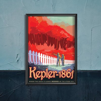 Wall art Space Futur Nasa Kepler f Planet