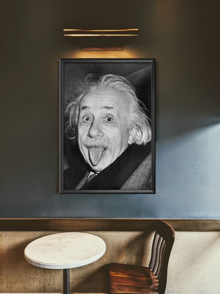 Albert Einstein Sticking Tongue Out Poster 24x36 