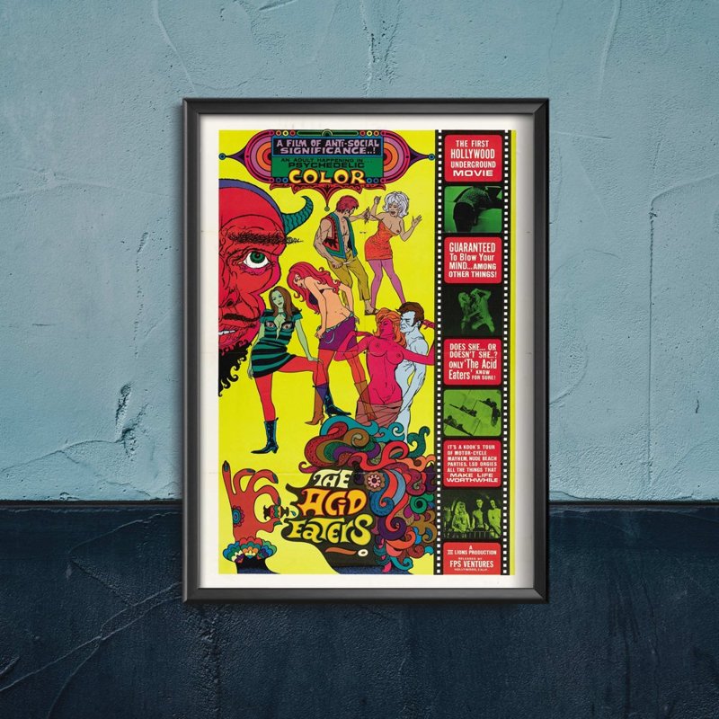 Vintage poster Art Quality Movie Print Acid Eaters