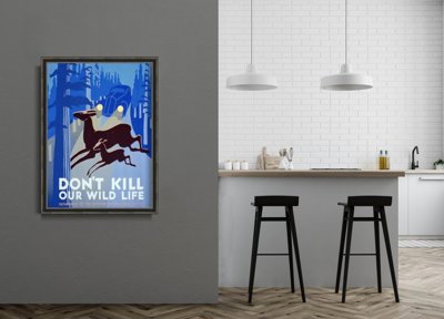 Poster Don't Kill Wild Life Vintage Art Reproduction Animal