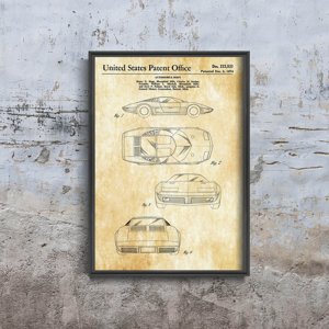 Wall art Corvette Automobile Body Unted States Patent