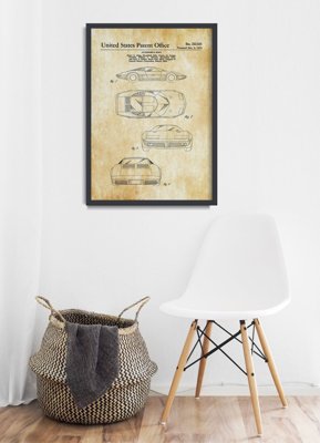 Wall art Corvette Automobile Body Unted States Patent