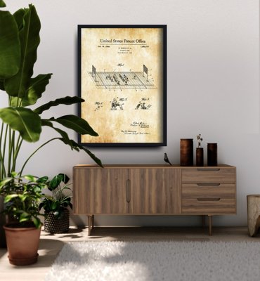 Poster Football Board Game Rubino United States Patent